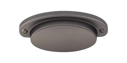 Top Knobs - Dakota 2 9/16 Inch Center to Center Cup/Bin pull - Ash Gray