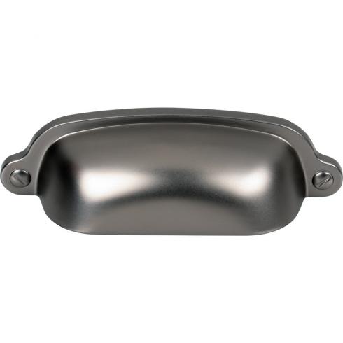 Top Knobs - Charlotte 2 9/16 Inch Center to Center Cup/Bin pull - Ash Gray