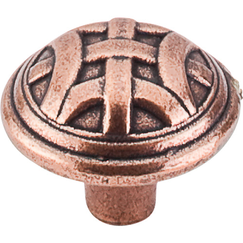 Top Knobs - Celtic 1 1/4 Inch Diameter Round Knob - Old English Copper