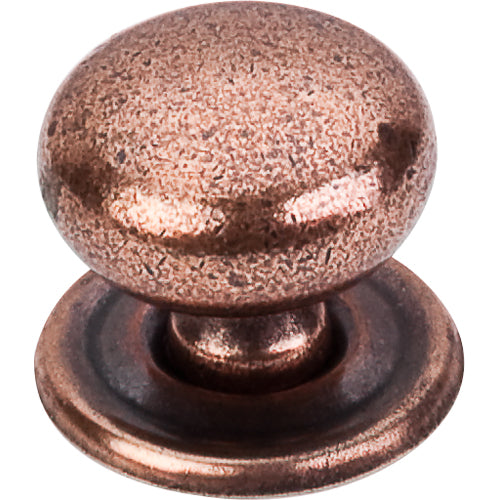 Top Knobs - Victoria 1 1/4 Inch Diameter Round Knob - Old English Copper