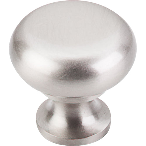 Top Knobs - Flat Faced 1 1/4 Inch Diameter Round Knob - Brushed Satin Nickel