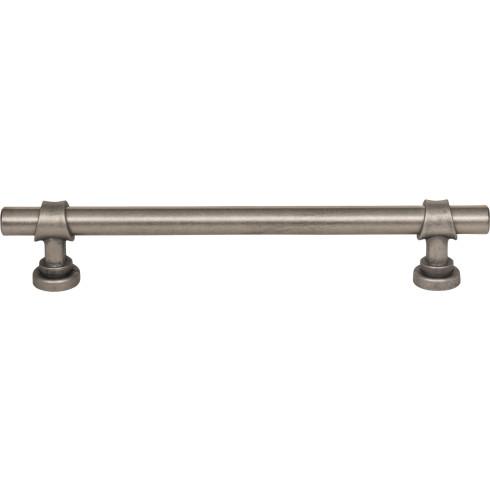 Top Knobs - Bit 6 5/16 Inch Center to Center Bar pull - Pewter Antique