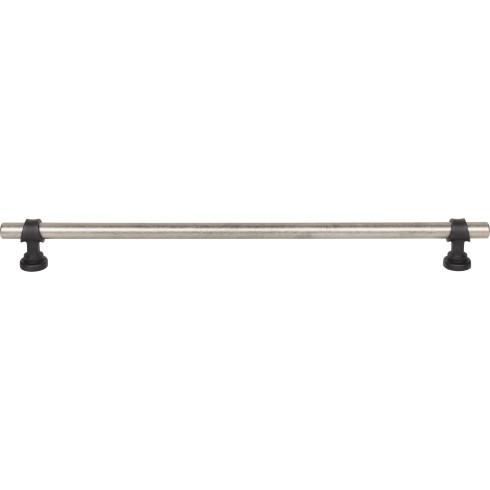 Top Knobs - Bit 12 Inch Center to Center Bar pull - Pewter Antique and Flat Black