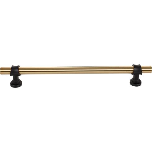 Top Knobs - Bit 12 Inch Center to Center Bar pull - Honey Bronze and Flat Black