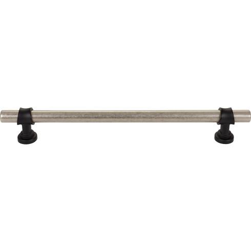 Top Knobs - Bit 12 Inch Center to Center Bar pull - Pewter Antique and Flat Black