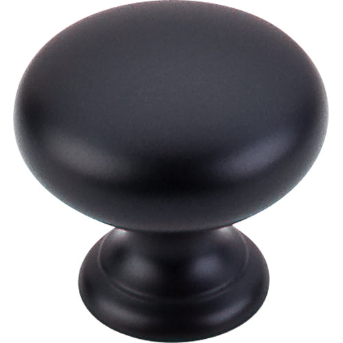 Top Knobs - Mushroom 1 1/4 Inch Diameter Round Knob - Flat Black