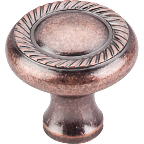 Top Knobs - Swirl Cut 1 1/4 Inch Diameter Round Knob - Antique Copper