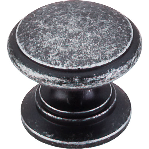 Top Knobs - Ray 1 1/4 Inch Diameter Round Knob - Black Iron