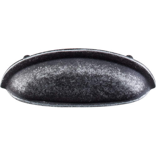Top Knobs - Somerset 3 Inch Center to Center Cup/Bin pull - Black Iron