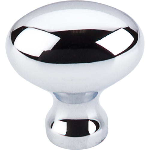 Top Knobs - Egg 1 1/4 Inch Length Oval Knob - Polished Chrome