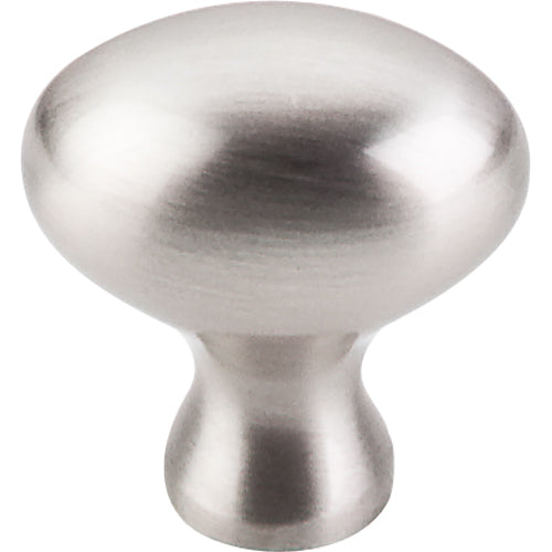 Top Knobs - Egg 1 1/4 Inch Length Oval Knob - Brushed Satin Nickel
