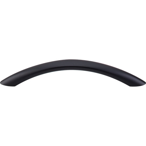 Top Knobs - Bow 5 1/16 Inch Center to Center Bar pull - Flat Black