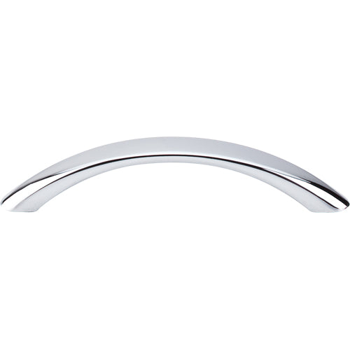 Top Knobs - Bow 3 3/4 Inch Center to Center Bar pull - Polished Chrome