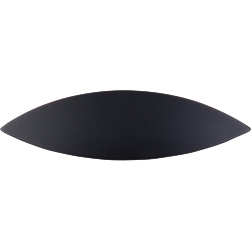 Top Knobs - Eyebrow 2 1/2 Inch Center to Center Cup/Bin pull - Flat Black