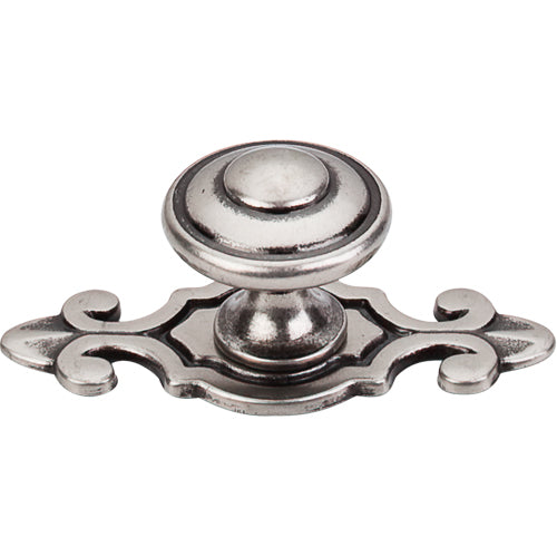 Top Knobs - Canterbury 1 1/4 Inch Diameter Round Knob - Pewter Antique