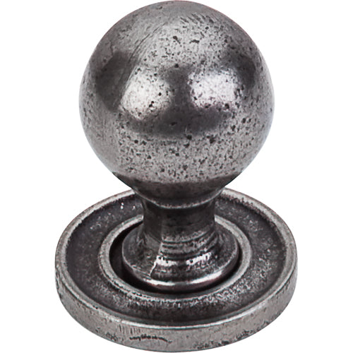 Top Knobs - Paris  Smooth 1 1/4 Inch Diameter Round Knob - Cast Iron