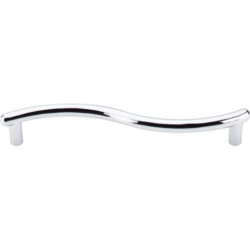 Top Knobs - Spiral 5 1/16 Inch Center to Center Bar pull - Polished Chrome