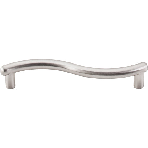 Top Knobs - Spiral 3 3/4 Inch Center to Center Bar pull - Brushed Satin Nickel