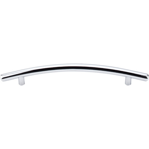 Top Knobs - Curved 6 5/16 Inch Center to Center Bar pull - Polished Chrome