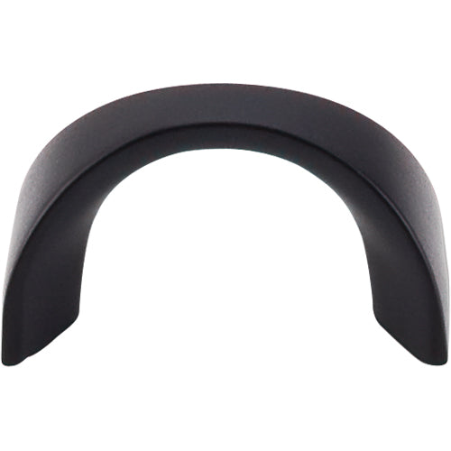 Top Knobs - Crescent 1 1/4 Inch Center to Center Bar pull - Flat Black