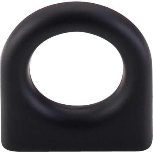 Top Knobs - Ring 5/8 Inch Center to Center Round Knob - Flat Black