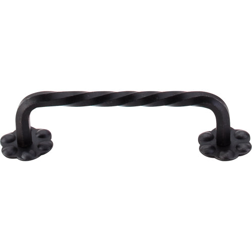 Top Knobs - Thin Twist 3 15/16 Inch Center to Center Bar pull - Patina Black