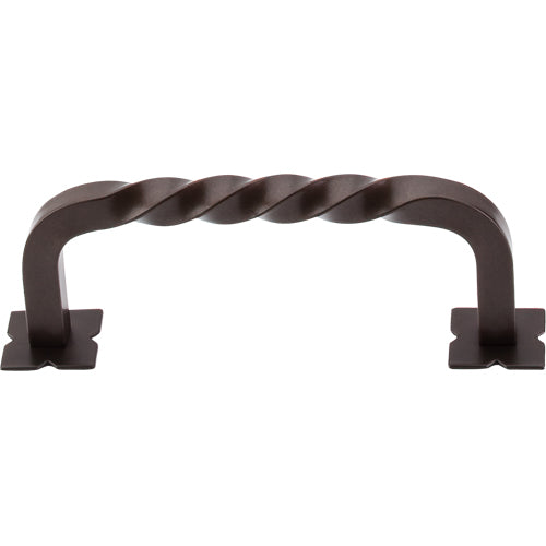 Top Knobs - Square Twist 3 3/4 Inch Center to Center Bar pull - Oil Rubbed Bronze