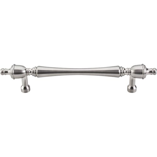 Top Knobs - Somerset Finial 7 Inch Center to Center Bar pull - Brushed Satin Nickel