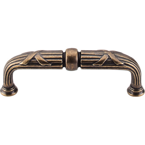 Top Knobs - Ribbon & Reed 3 3/4 Inch Center to Center Bar pull - German Bronze