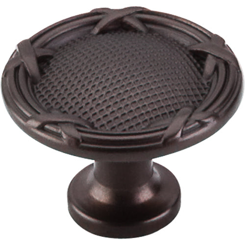 Top Knobs - Ribbon & Reed 1 1/4 Inch Diameter Round Knob - Oil Rubbed Bronze