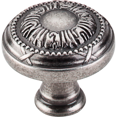 Top Knobs - Ribbon 1 1/4 Inch Diameter Round Knob - Pewter Antique