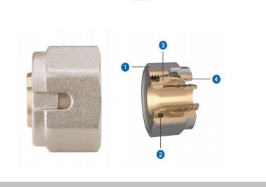 Myson - 3/8 Inch Manifold Pex Compression Fitting