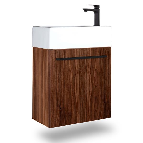 Lacava - Marietta Wall-Mount Under-Counter Vanity With One Adjustable Shelf Behind A Door