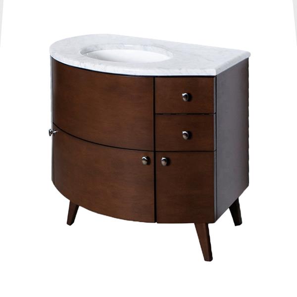 Lacava - Flou Free-Standing Wood Base With Three Drawers And One Door
