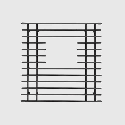 Mila - Solid Stainless Steel Bar Basin Grid  - 12.5 X 12.25  Graphite