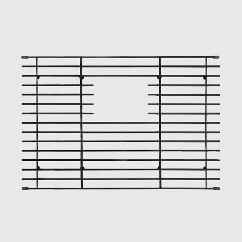 Mila - Solid Stainless Steel Bar Basin Grid  - 20.5 X 14.5 Graphite