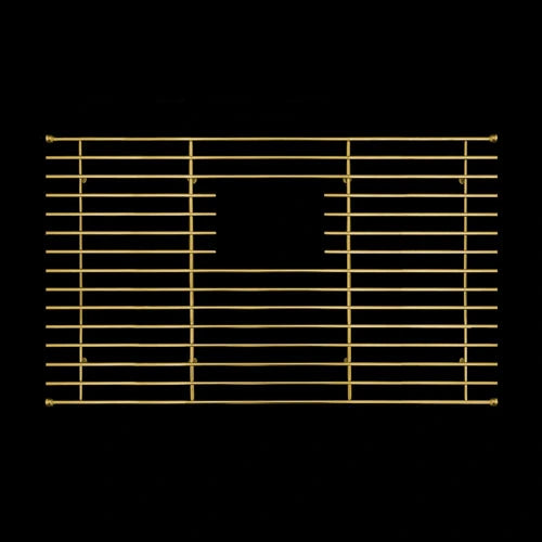 Mila - Solid Stainless Steel Bar Basin Grid - 24.5 X 14.5 Gold