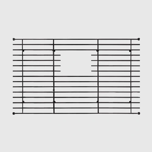Mila - Solid Stainless Steel Bar Basin Grid  - 24.5 X 14.5 Graphite