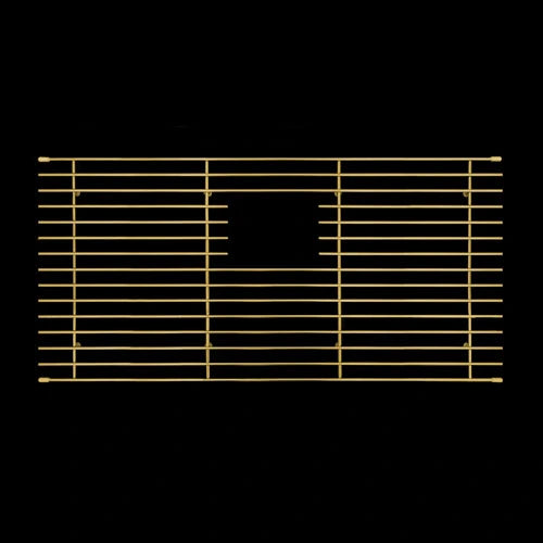Mila - Solid Stainless Steel Bar Basin Grid  - 29.5 X 14.5 Gold