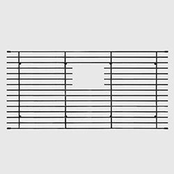 Mila - Solid Stainless Steel Bar Basin Grid  - 29.5 X 14.5 Graphite