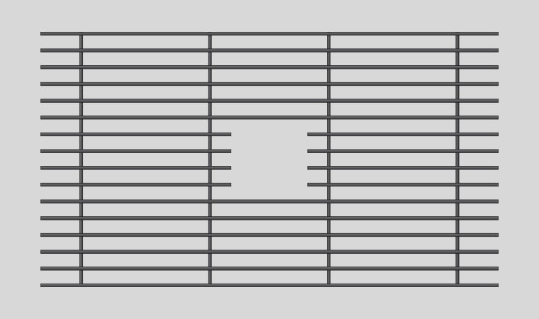 Mila - Solid Stainless Steel Bar Basin Grid - 30.5 X 16 Graphite Finish