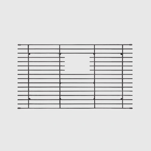 Mila - Solid Stainless Steel Bar Basin Grid  - 26.5 X 16 Graphite