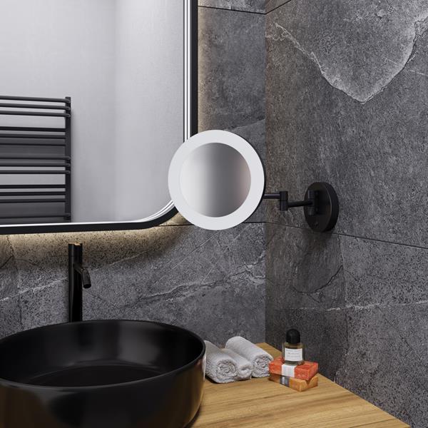 Electric Mirror - Glamour LED Makeup Mirror - Matte Black