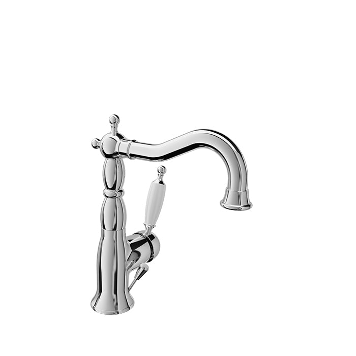 Baril - VIctoire B74 Antique style single hole lavatory faucet, drain included