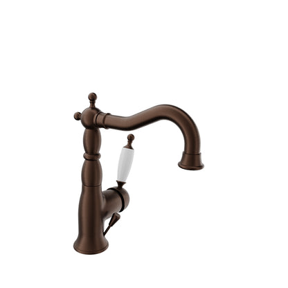 Baril - VIctoire B74 Antique style single hole lavatory faucet, drain included