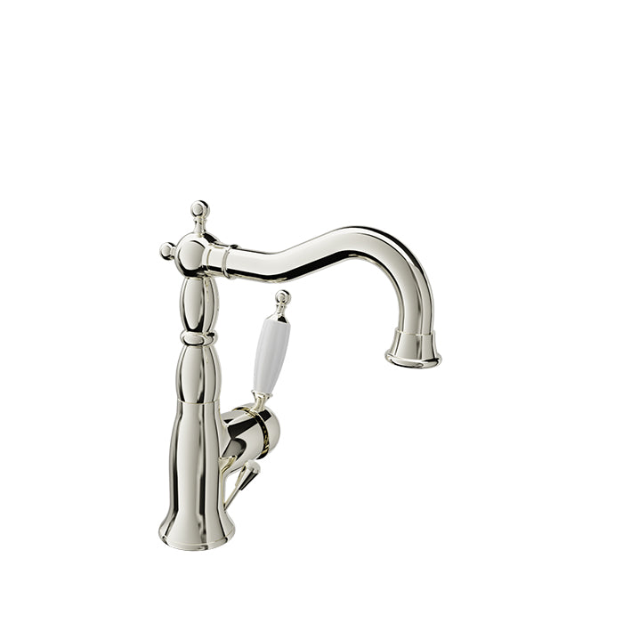 Baril - VIctoire B74 Antique style single hole lavatory faucet, drain included