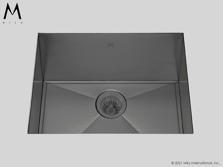 Mila - Orion Single Bowl Under Mount  - 23 X 17 Graphite