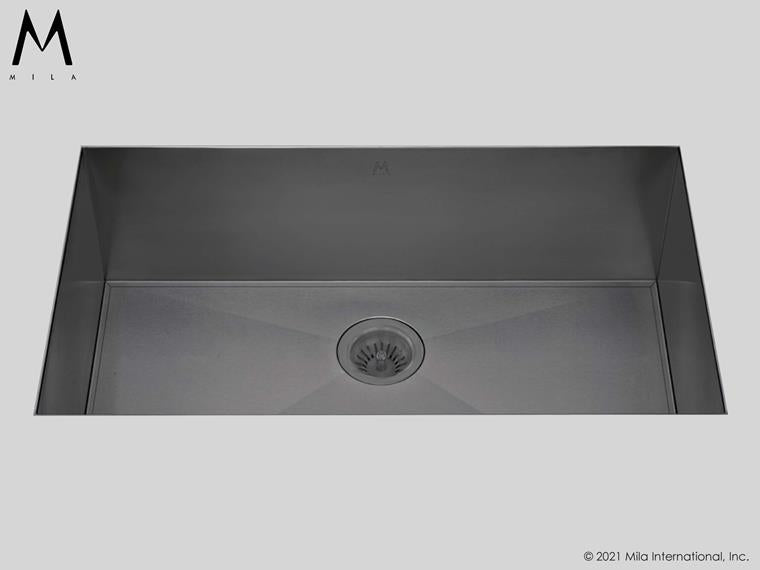 Mila - Orion Single Bowl Under Mount - 32 X 17 Graphite