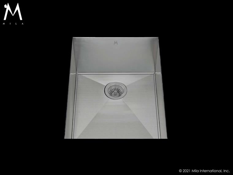 Mila - Orion Single Bowl Under Mount  - 15 X 20 Satin Brushed SS