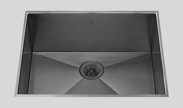 Mila - Profile Low Profile Single Bowl Flush-Mount  - 24X 17.5 Graphite